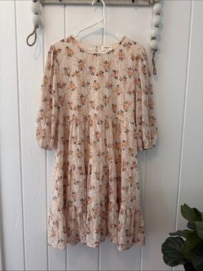 orange creek Embroidered Floral Dress